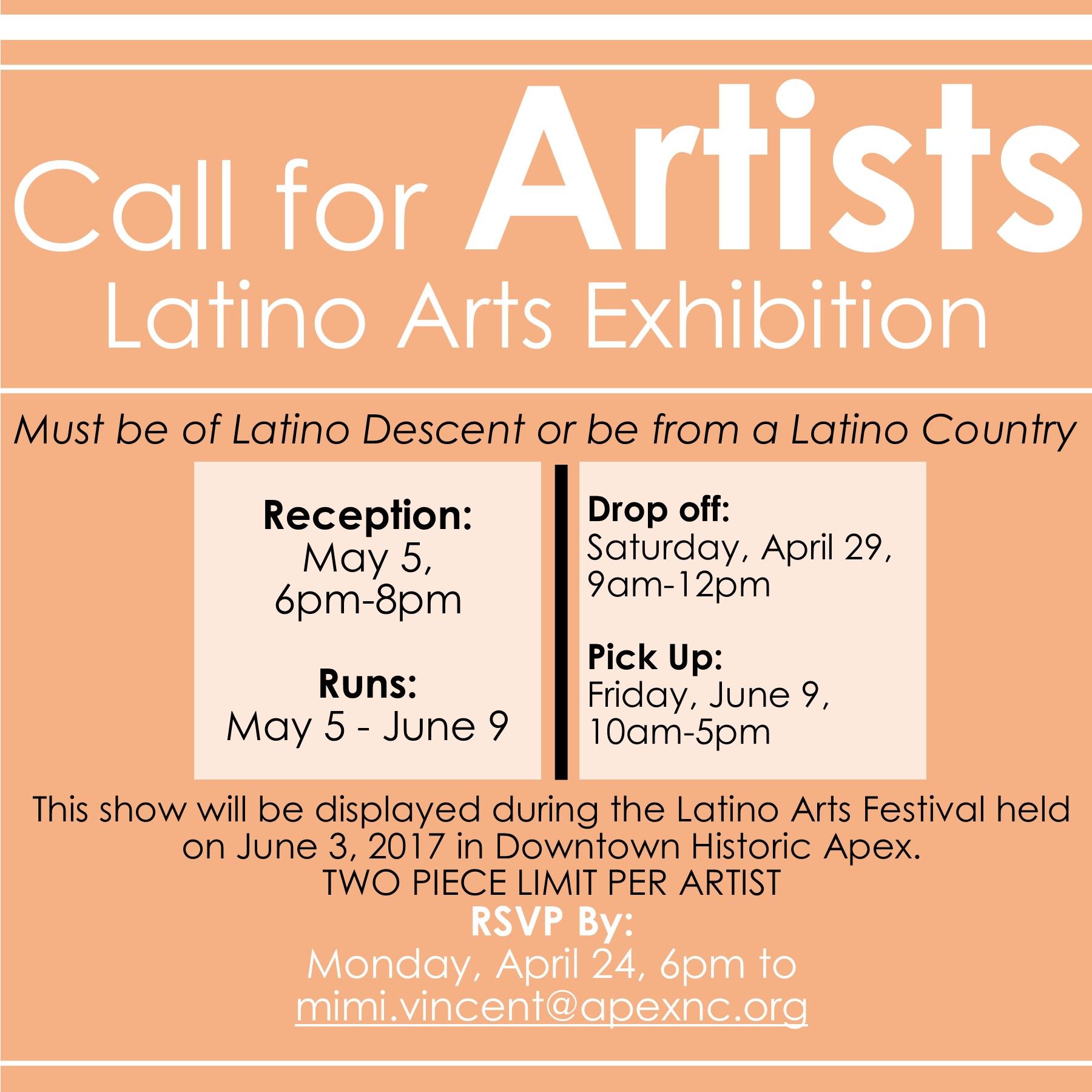 Call For Artists Latino Arts Festival 2017 SQUARE AD