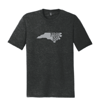 Uni-sex Black Frost Crew-Neck Bold Font