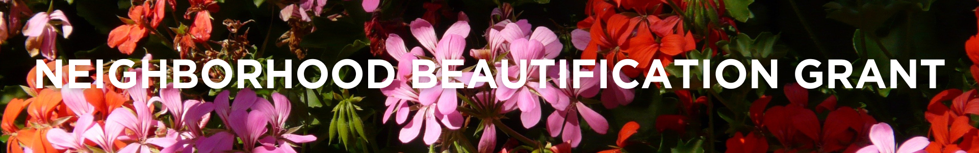Neighborhood Beautification Grant